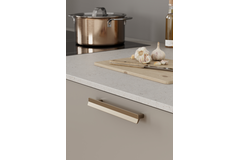 Greep VIS-A-VIS BA160 L195 Zamak Geborsteld messing